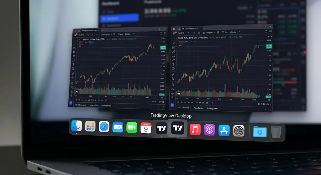 Professional multi-monitor setup with TradingView Desktop