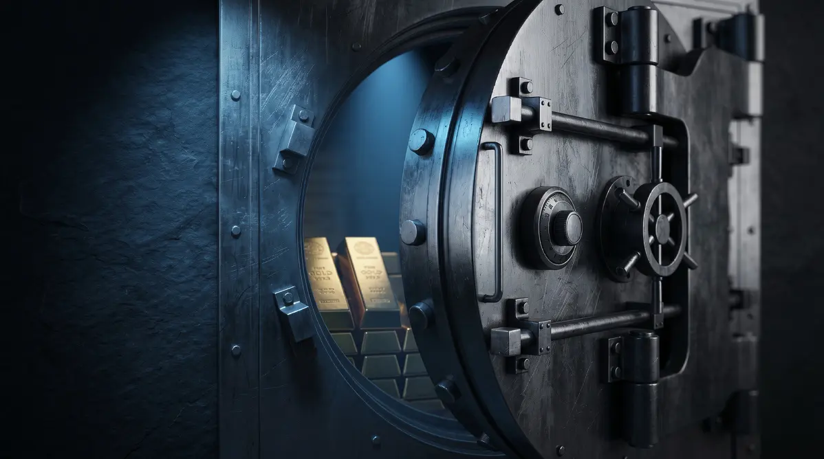 Heavy Steel Vault With Gold Bullion Representing The Defensive Investing Strategy Of Jepi Etf 8456e6d7 2bdc 4d28 853a 17e0ea3bdbdb